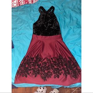 Floral Velvet dress